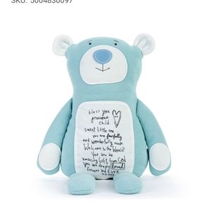 DEMDACO. stuffed bear. Welcome baby/Child's poem. Nwt